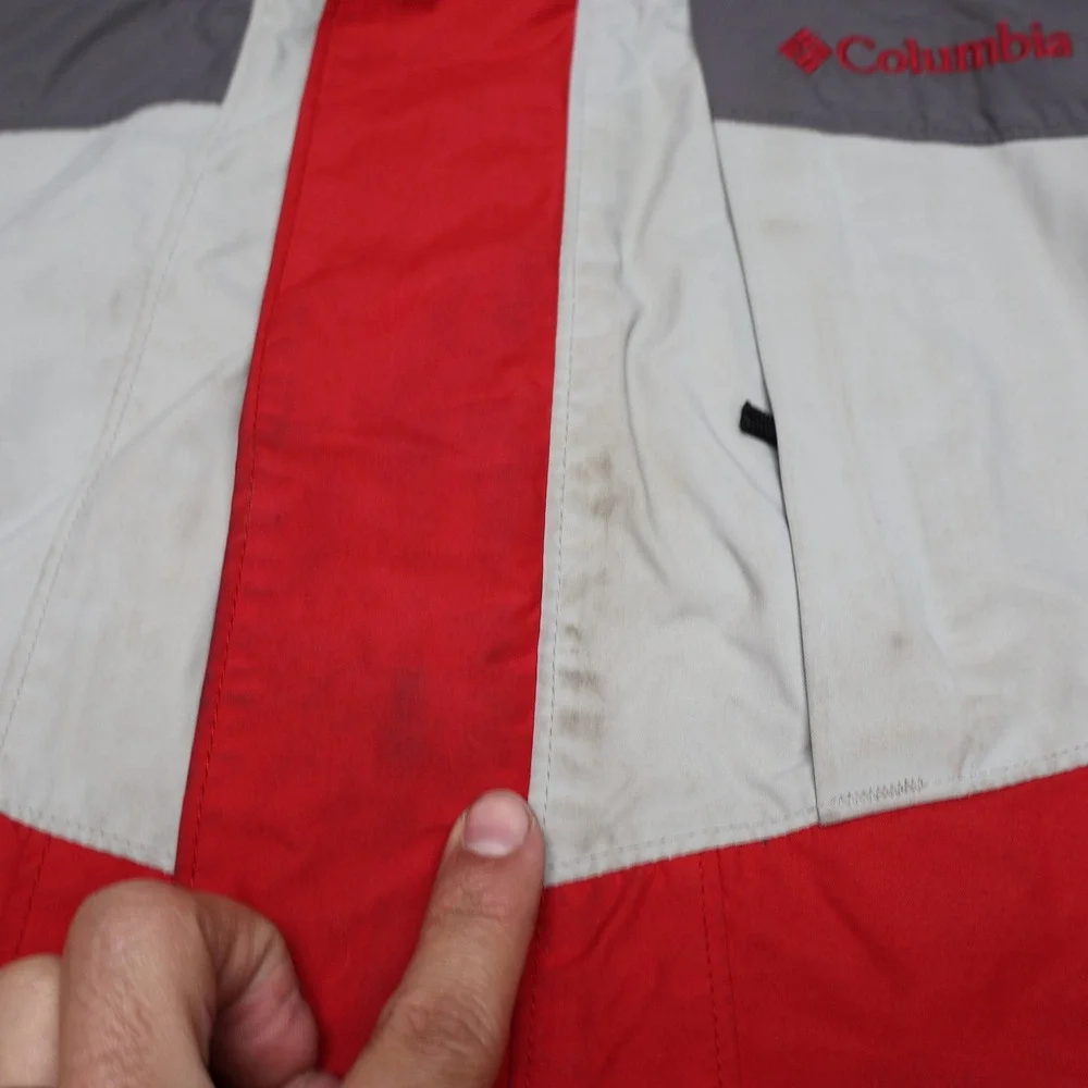 Columbia Jacket Youth 14/16 Red Bugaboo Waterproof Wind Rain Hiking 3in1 Shell
